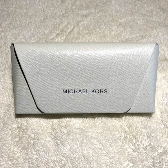 Michael Kors Accessories - Michael Kors Case Eyeglasses Sunglasses Leather 6" White Hard Case - NICE